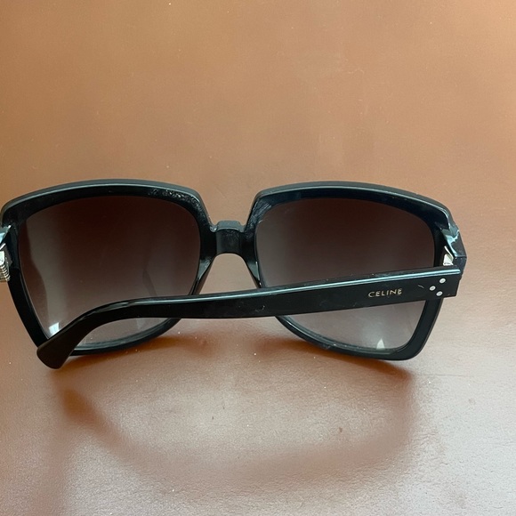 Celine 61mm Gradient Square Sunglasses in Black, oversized main image 11